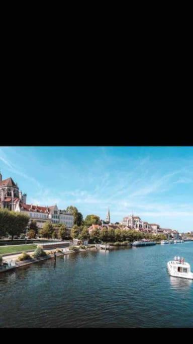 Bel Appart Au Bord De L'Eau Proche Gare Avec Wifi Auxerre Exteriör bild